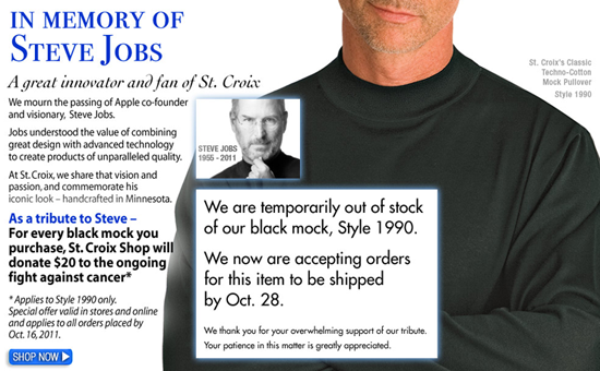 St. Croix Collections Steve Jobs